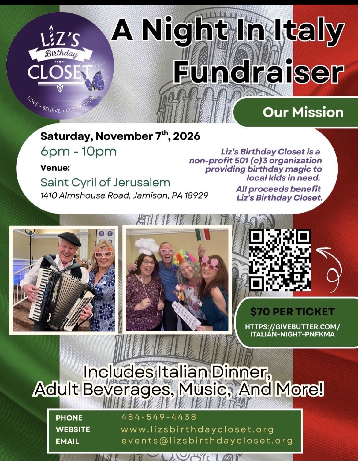 A Night In Italy Fundraiser